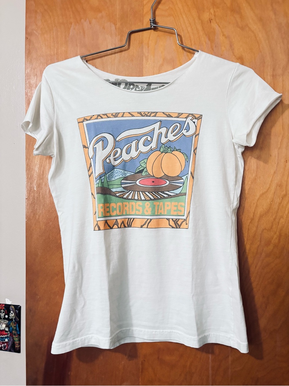Worn free Peaches Records & Tapes Graphic Tee - White